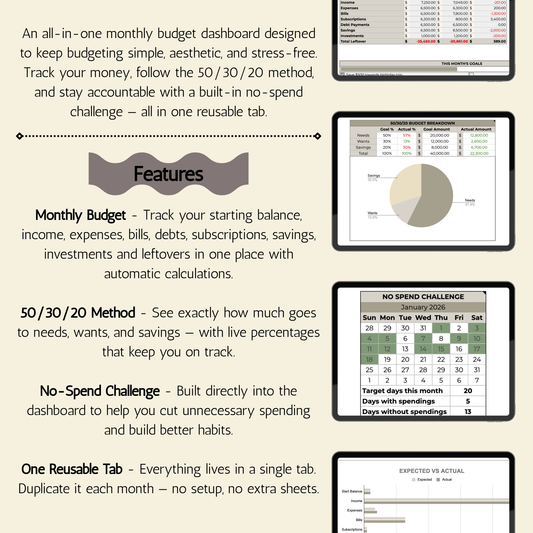 Monthly Budget Tracker